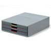 Suport documente birou 3 sertare, DURABLE Varicolor