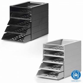 Suport documente birou cu 5 sertare, DURABLE Idealbox Basic, tip deschis