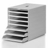 Suport documente birou cu 7 sertare, DURABLE Idealbox Plus