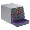 Suport documente birou 7 sertare, DURABLE Varicolor