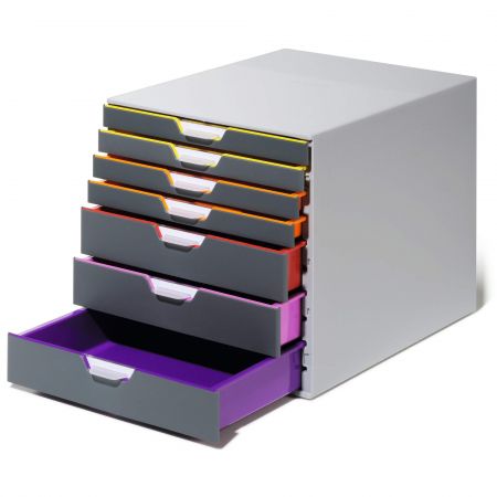 Suport documente birou 7 sertare, DURABLE Varicolor