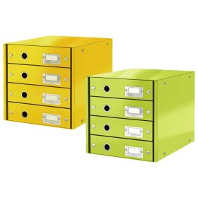 Suport documente birou cu 4 sertare LEITZ WOW Click and Store 6049