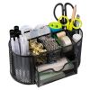 Suport accesorii birou metalic, 8 compartimente si 1 sertar, Mesh