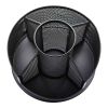 Suport metalic rotativ pentru birou, 5 compartimente, Mesh