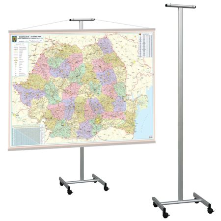 Stand mobil expunere planse si harti, 2x3