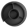 Suport metalic rotativ pentru birou, 4 compartimente, Mesh