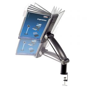 Display birou, rotativ, cu brat mobil si 10 buzunare A4 DESQ 4510