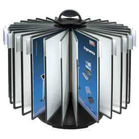 Display birou, rotativ, cu 30 buzunare A4 DESQ 4509