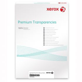 Folie transparenta laser, A4, cu hartie suport, XEROX, 100 coli/top