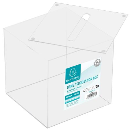 Urna plexiglas transparent, 21 cm, EXACOMPTA