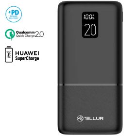Baterie externa 20000mAh, display LCD, TELLUR Boost Pro