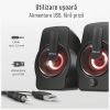 Boxe 2.0 TRUST Gemi, 12W, RGB, alimentare USB