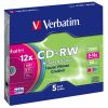CD-RW carcasa slim VERBATIM Colours
