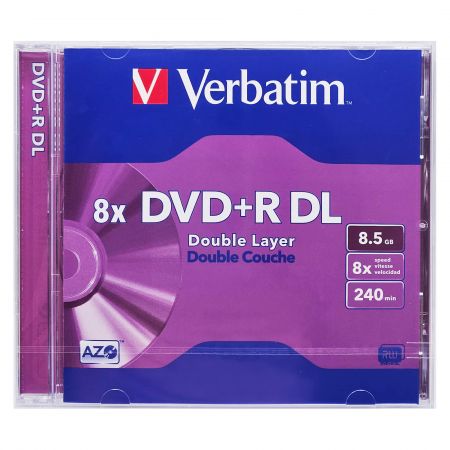 DVD+R Dual Layer carcasa jewel VERBATIM