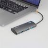 Hub USB-C, 3x USB 3.0, port Type-C si HDMI, carcasa aluminiu, TELLUR