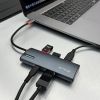 Hub USB-C, 3x USB 3.0, port Type-C si HDMI, carcasa aluminiu, TELLUR