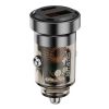 Incarcator auto cu 2 porturi, finisaj transparent, LEMONTTI 45W