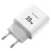 Incarcator priza cu 2 porturi, cablu Type-C, LEMONTTI 20W