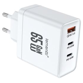 Incarcator priza cu 3 porturi, GaN Power, LEMONTTI 65W
