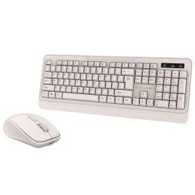 Set tastatura si mouse wireless, TELLUR Green