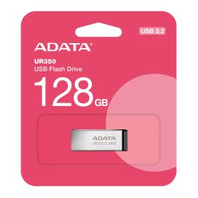 Stick USB 128GB ADATA UR350 3.2, metalic