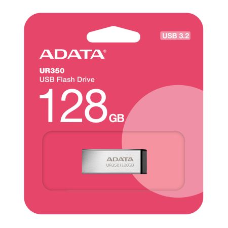 Stick USB 128GB ADATA UR350 3.2, metalic