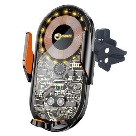 Suport auto cu clips pentru telefon, deschidere automata, incarcare wireless 15W, LEMONTTI
