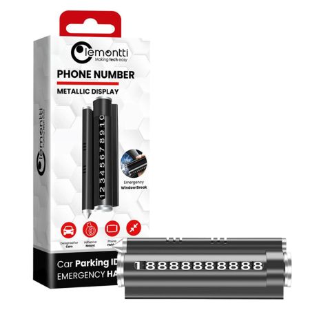 Suport numar telefon auto, 4 in 1, LEMONTTI