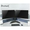 Suport pentru 2 monitoare 13-27 inch, de birou, brate reglabile, BRATECK LDT07-T024
