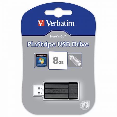 Stick USB 8GB VERBATIM Store'n' Go PinStripe 2.0