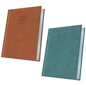 Agenda A5 zilnica, datata 2027, HERLITZ Premium Deluxe Chianti