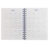 Agenda A5 nedatata, cu spira si coperta plastic HERLITZ