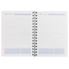 Agenda A5 nedatata, cu spira si coperta plastic HERLITZ