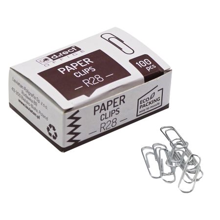 Agrafe birou, 28 mm, 100 buc/cutie, D.RECT