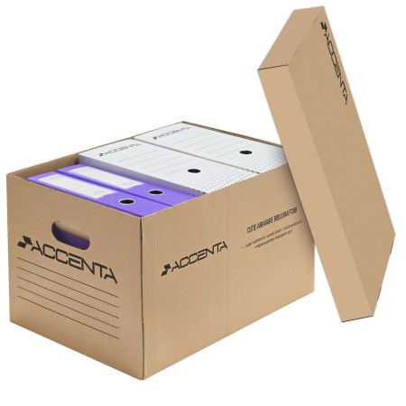 Container arhivare bibliorafturi, cu capac detasabil, ACCENTA