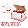 Container de arhivare bibliorafturi ESSELTE Speedbox