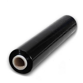 Folie stretch 23 mic, neagra, 50 cm x 120 m