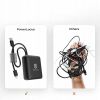 Baterie externa 10000mAh, display LCD, cablu incorporat, POWERLOCUS