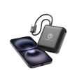 Baterie externa 10000mAh, display LCD, cablu incorporat, POWERLOCUS