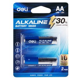 Baterii alcaline DELI LR6/AA, 2 buc/set