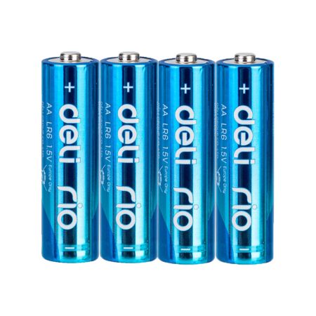 Baterii alcaline DELI Rio LR6/AA, 4 buc/set