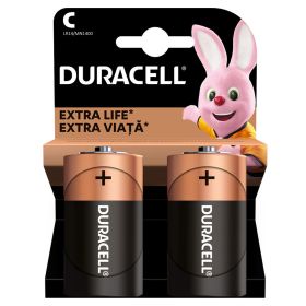 Baterii alcaline DURACELL LR14/C, 2 buc/set