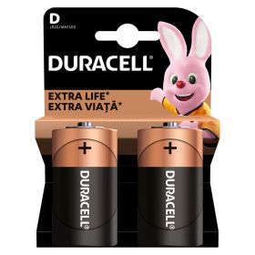 Baterii alcaline DURACELL LR20/D, 2 buc/set