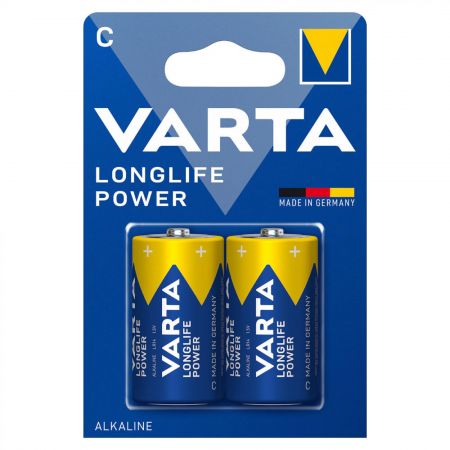 Baterii alcaline VARTA Longlife Power LR14/C, 2 buc/set