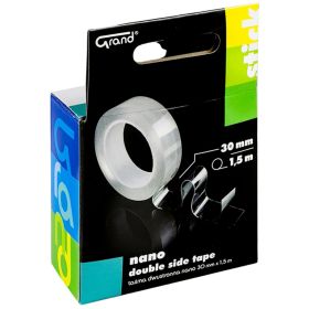Banda dublu adeziva silicon, 30mm x 1.5m, GRAND Nano