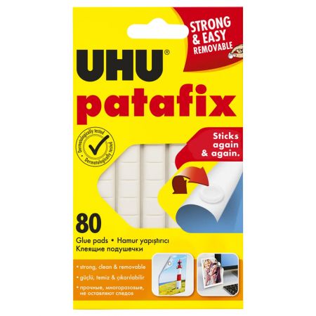 Pastile adezive nepermanente, UHU Patafix, 80 buc/set