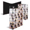 Biblioraft A4 carton laminat, 7 cm, HERMA Abstract Gold