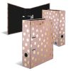Biblioraft A4 carton laminat, 7 cm, HERMA Abstract Gold