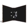 Biblioraft A4 carton laminat, 7 cm, HERMA Abstract Gold