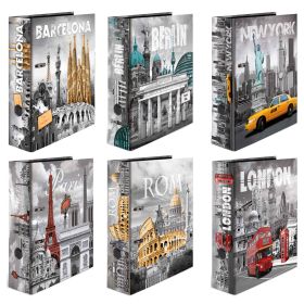 Biblioraft A4 carton laminat, 7 cm, HERMA Capitals